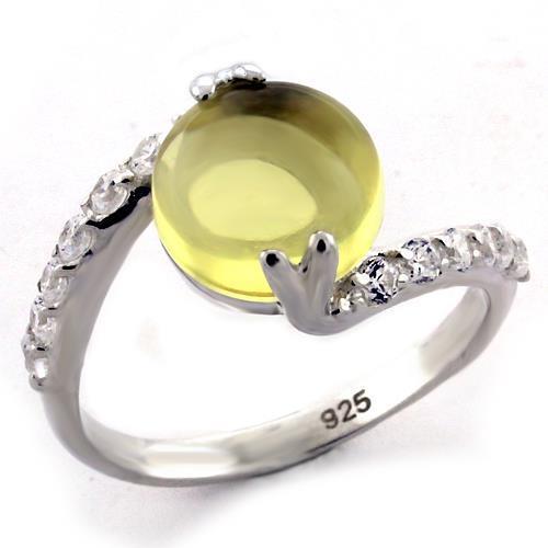 loas1123 - high-polished 925 sterling silver ring with | dropsona - neutral - everyday use
