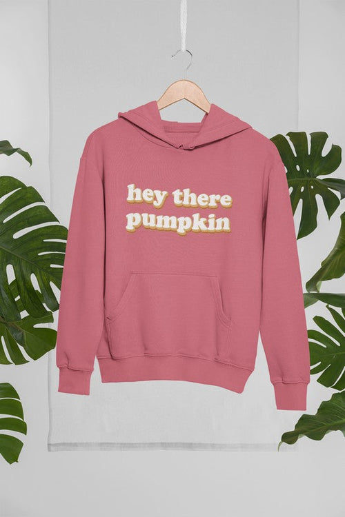 hey there pumpkin hoodie – shop cool designed b | dropsona - neutral - close-up detail
