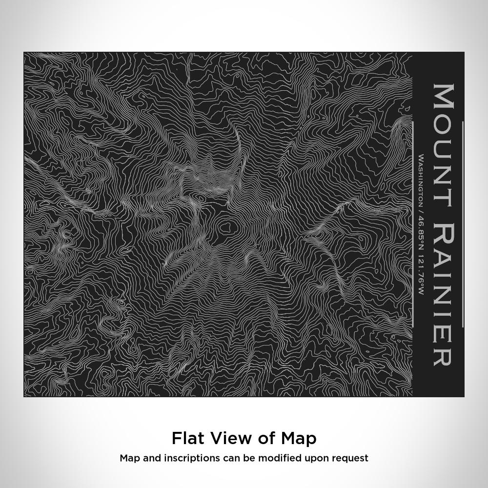 mount rainier - washington map bottle with bamboo top | dropsona - neutral - front view
