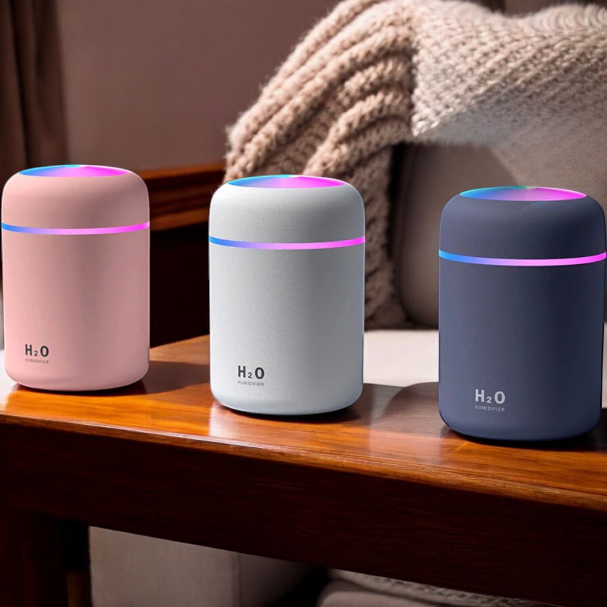 Portable Air Humidifier Aroma Essential Oil Diffuser for Car Home - Cozy style