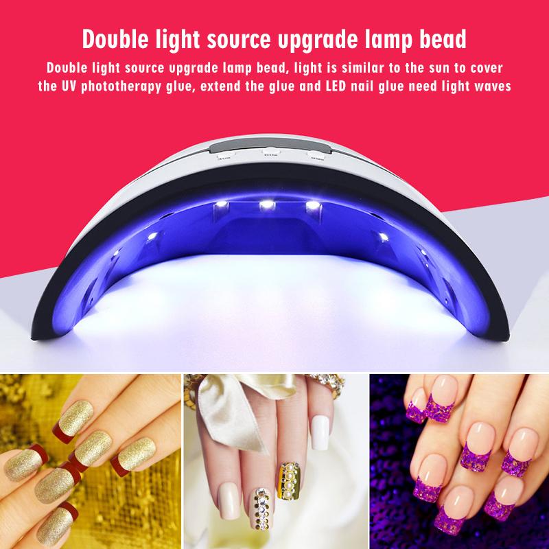 acrylic gel uv led nail curing lamp – it can al | dropsona - neutral - size reference