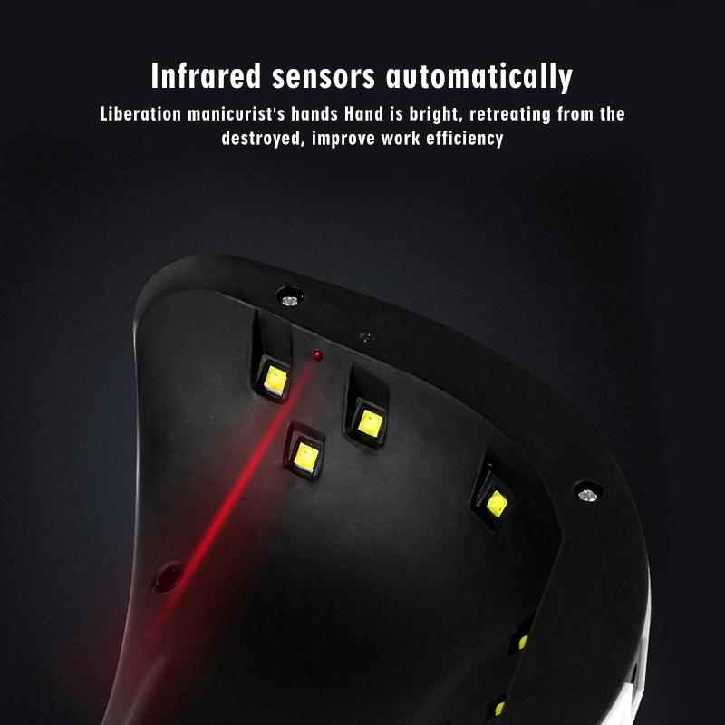 acrylic gel uv led nail curing lamp – it can al | dropsona - neutral - close-up detail