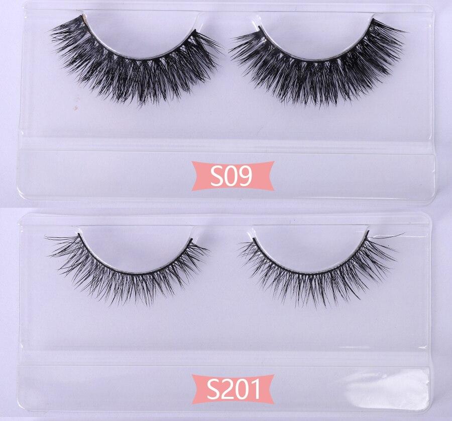 100 pairs 3d mink lashes natural/thick long soft | dropsona - neutral - close-up detail