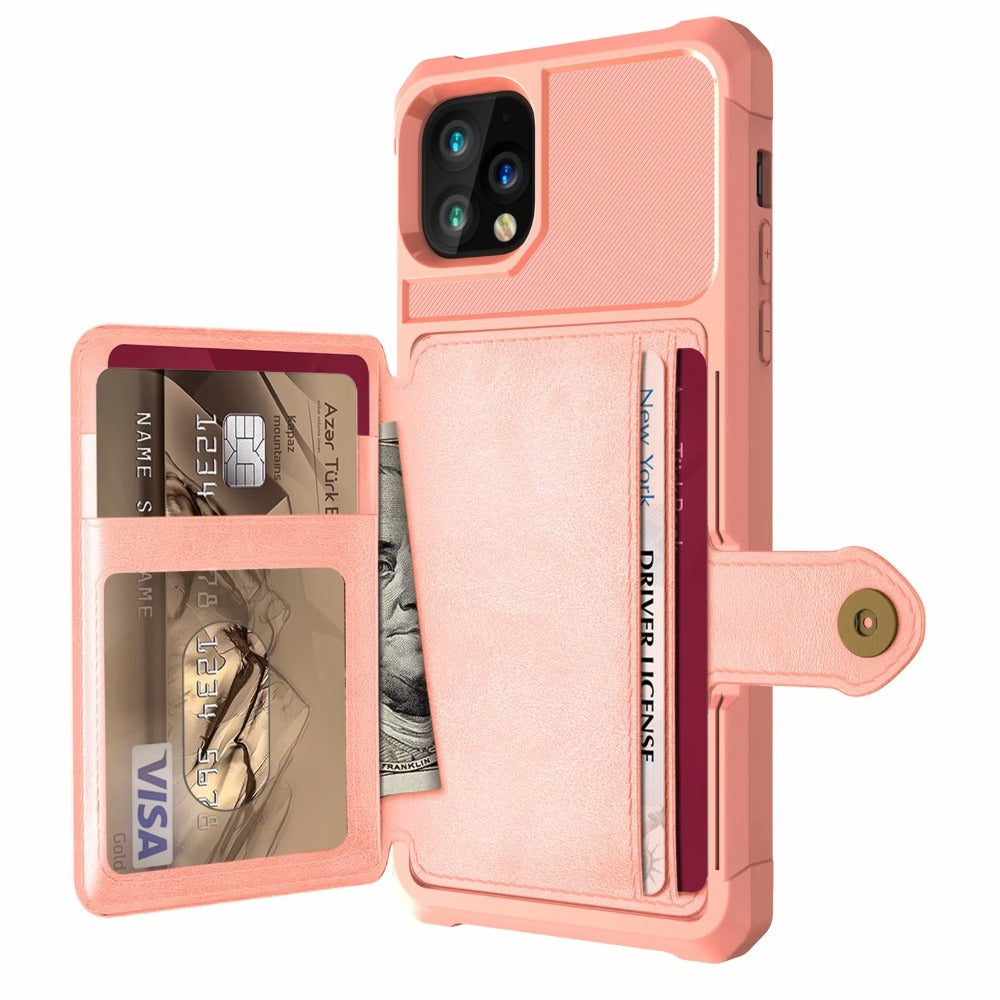 360 protection magnetic leather wallet armor case for | dropsona - neutral - size reference