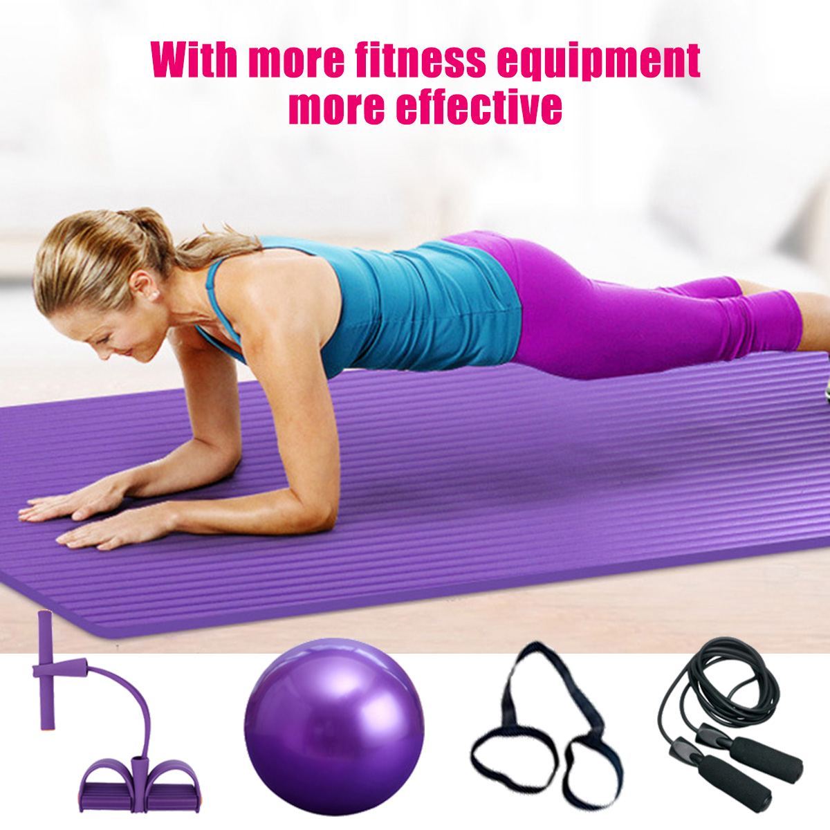 deluxe yoga fitness 5 pcs exercise set – | dropsona - neutral - everyday use