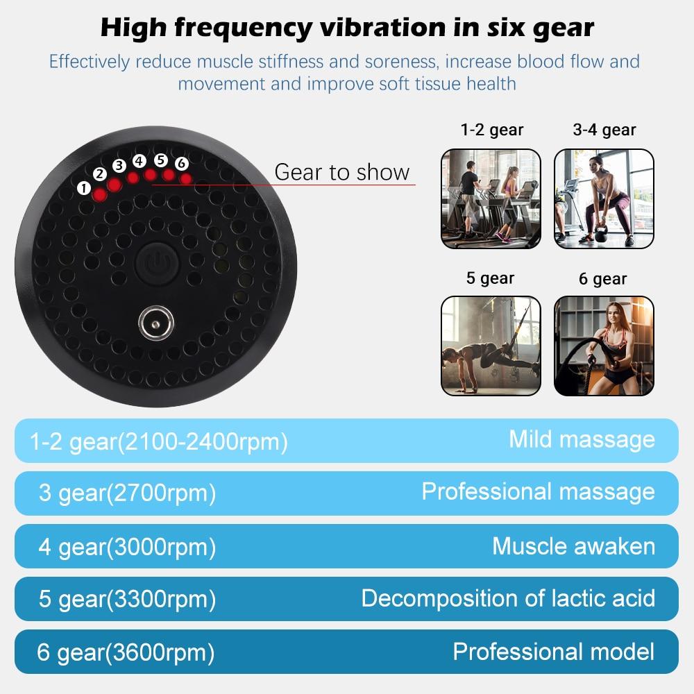 high quality 6 speeds handheld massager – powerful mus | dropsona - neutral - close-up detail