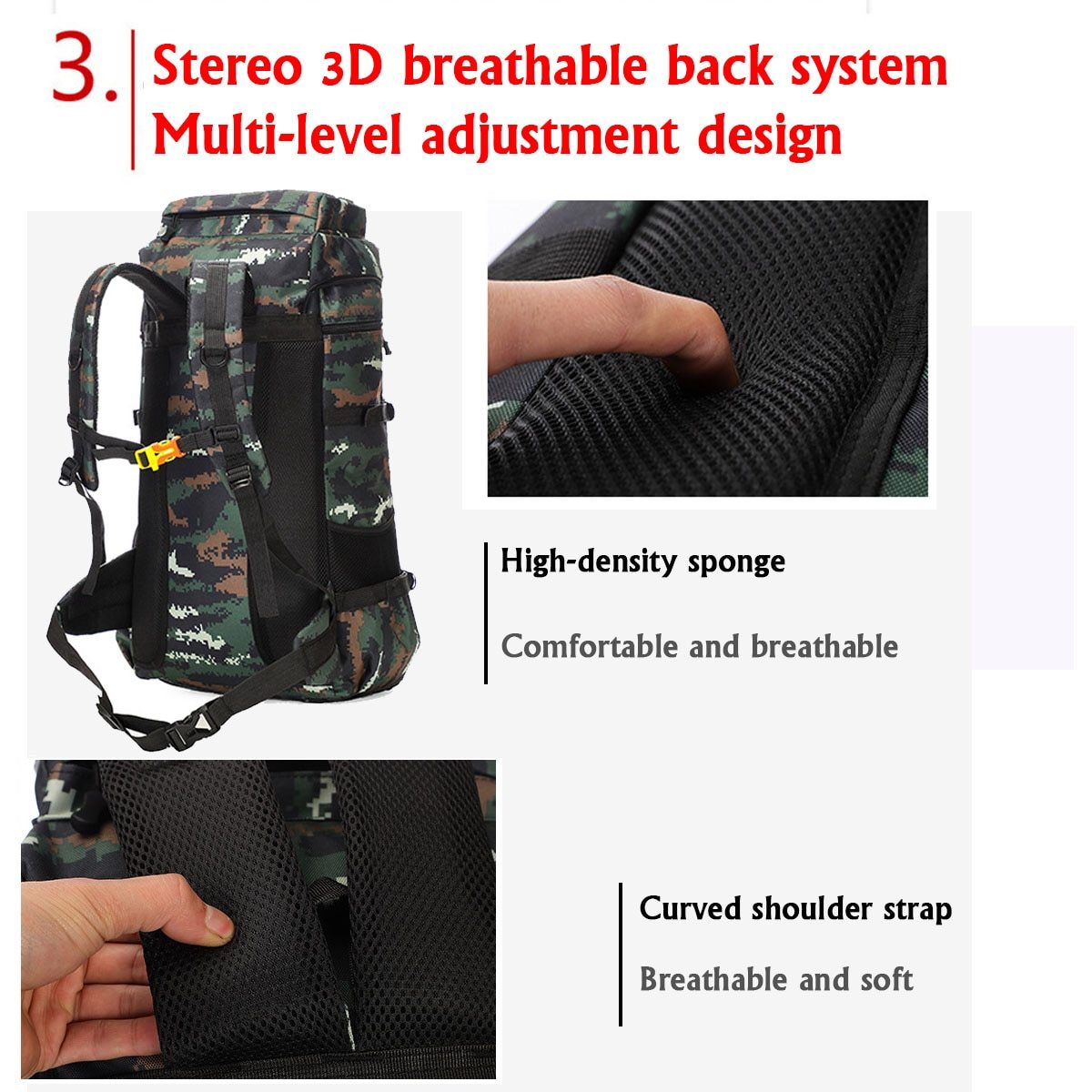 waterproof outdoor camping 70l military backpack – lar | dropsona - neutral - material texture
