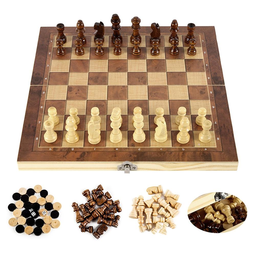 foldable wooden chess set board game – whether its a g | dropsona - neutral - everyday use