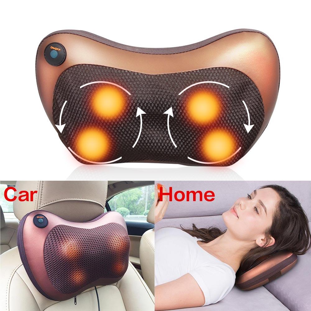 portable 4 heads massage pillow – relaxation p | dropsona - neutral - close-up detail