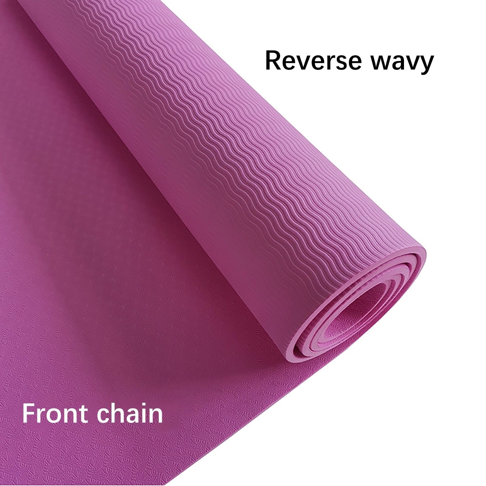 large size slip yoga fitness mat – thickened lengthene | dropsona - neutral - material texture