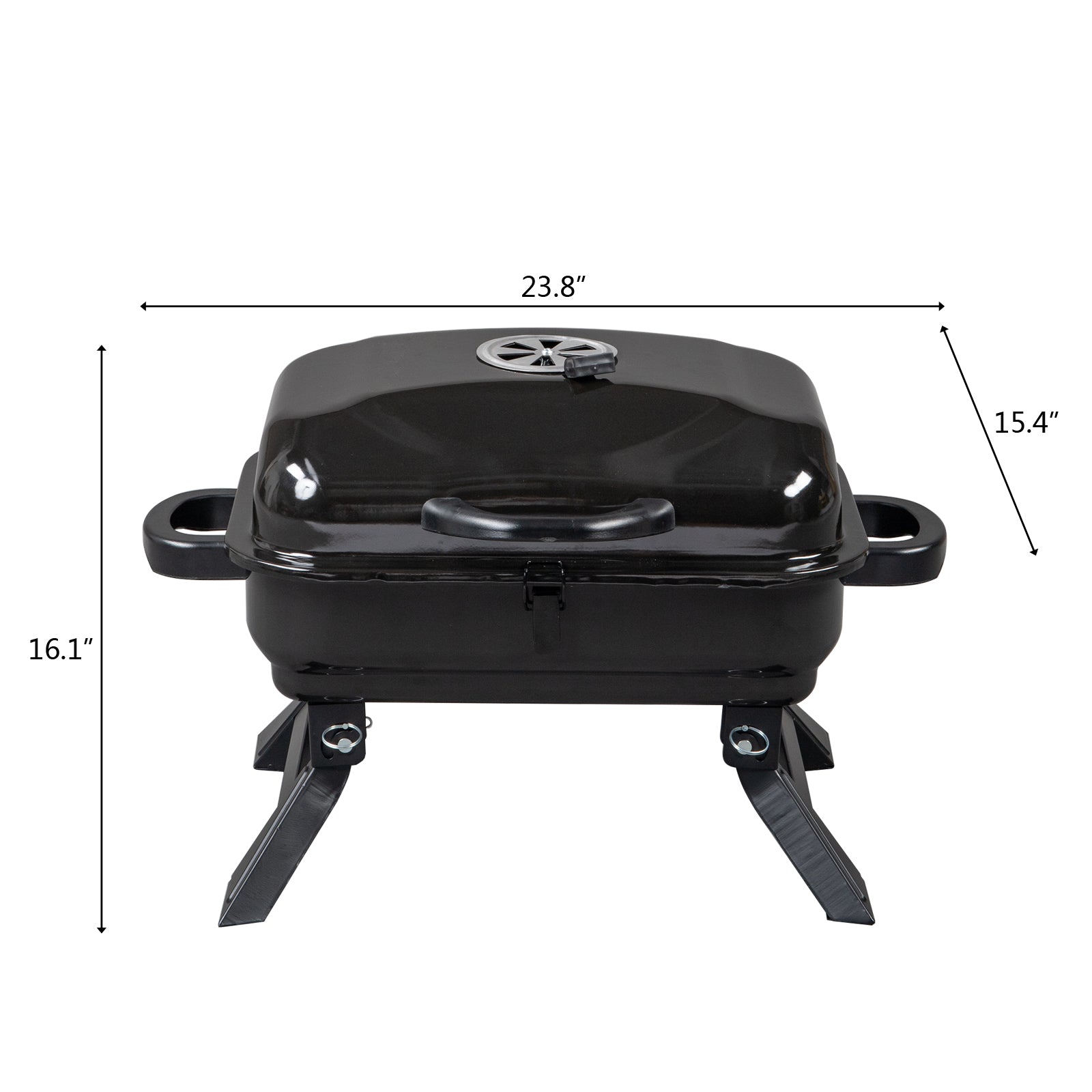 portable tabletop bbq charcoal grill – portab | dropsona - neutral - close-up detail