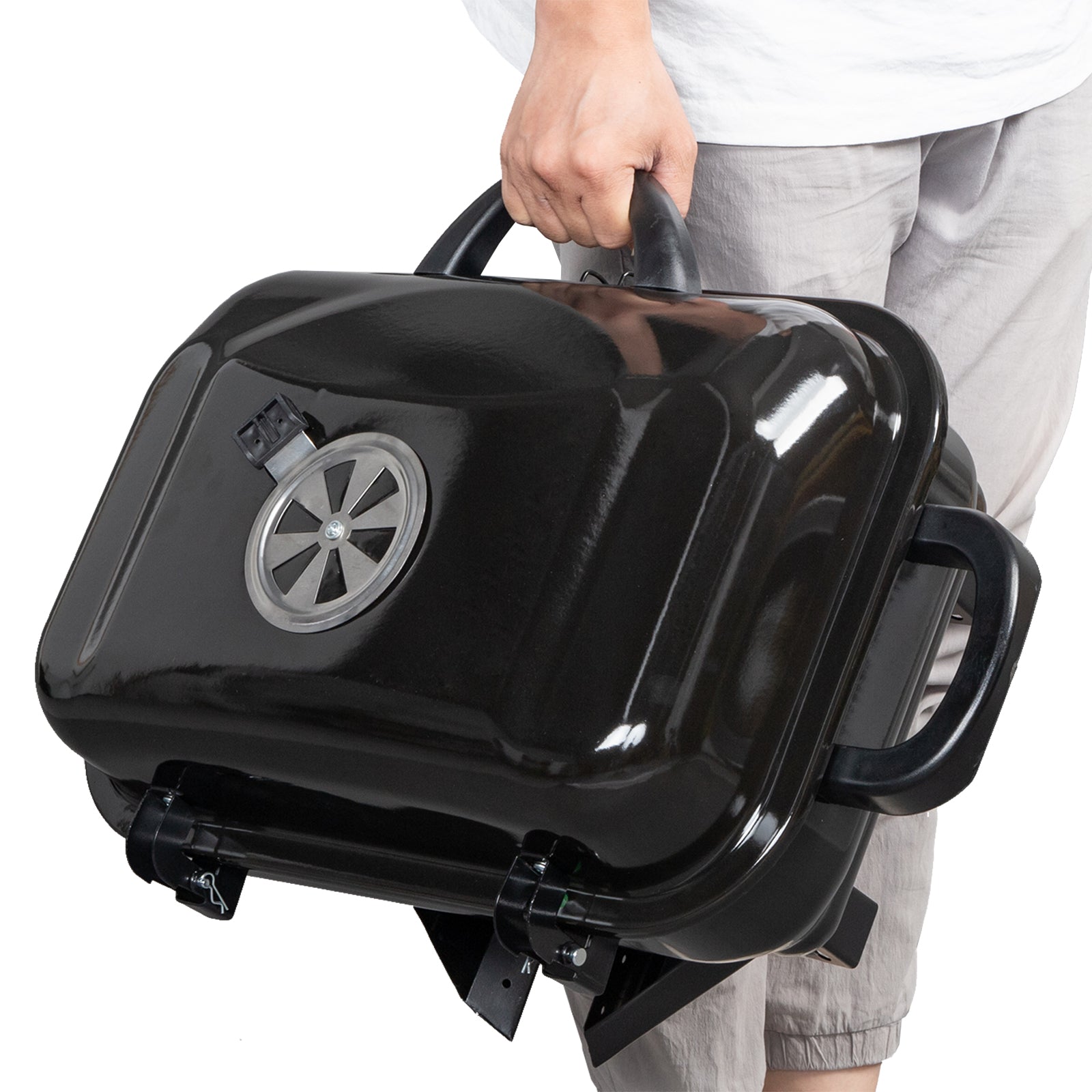 portable tabletop bbq charcoal grill – portab | dropsona - neutral - material texture