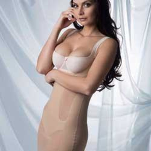 shapewear seamless control slip rosme – open | dropsona - neutral - front view