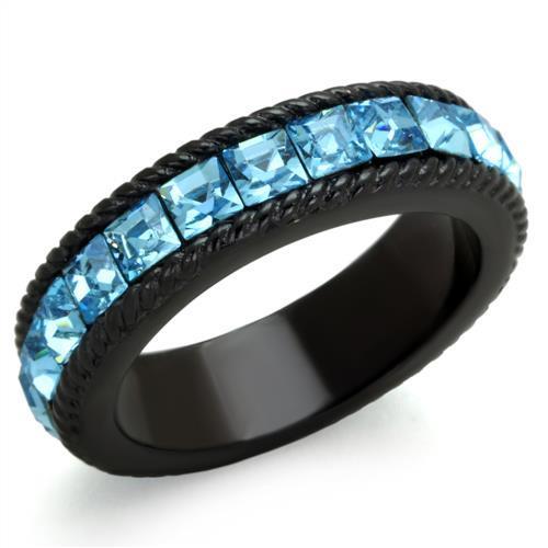 tk1867 - ip black(ion plating) stainless steel ring wi | dropsona - neutral - everyday use