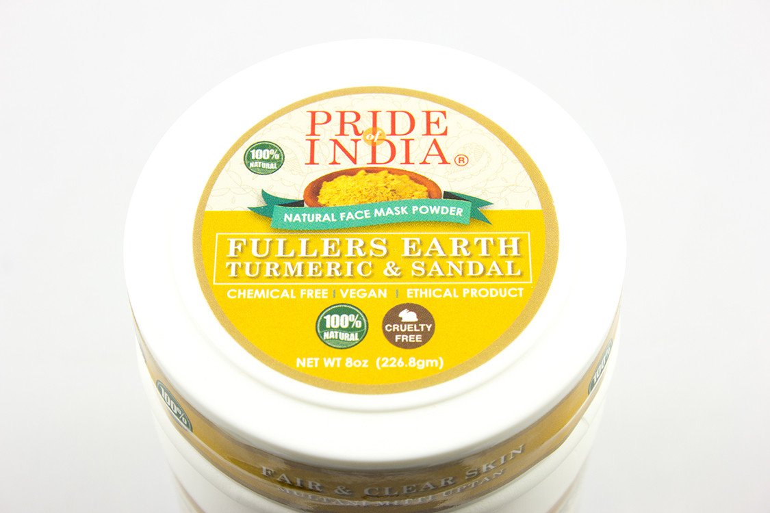 face glow- fuller’s earth w/ turmeric & sandalwood- 12 | dropsona - neutral - front view