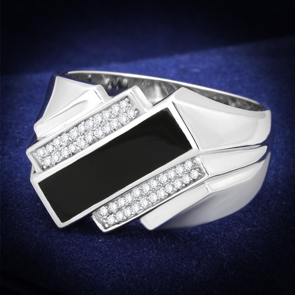 ts218 - rhodium 925 sterling silver ring with aaa grad | dropsona - neutral - everyday use