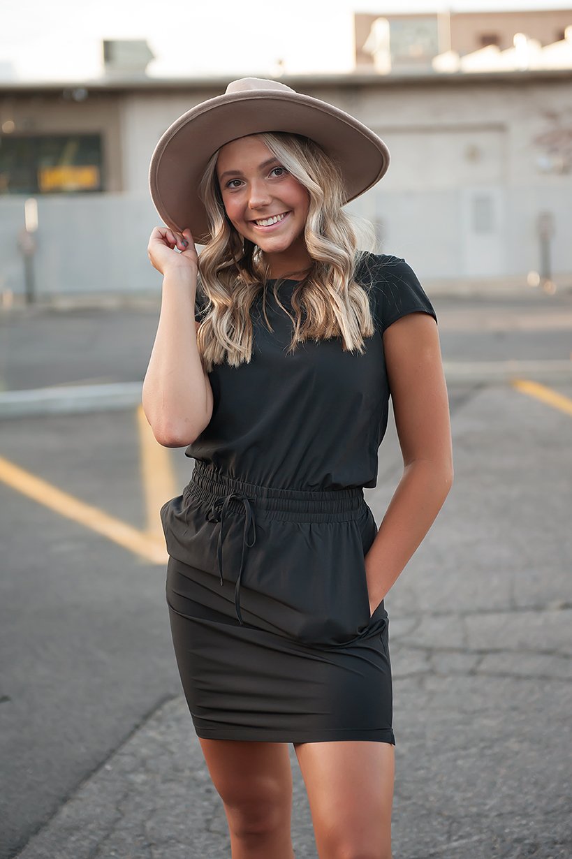 dt women's downtown lightweight dress in black – you a | dropsona - neutral - everyday use