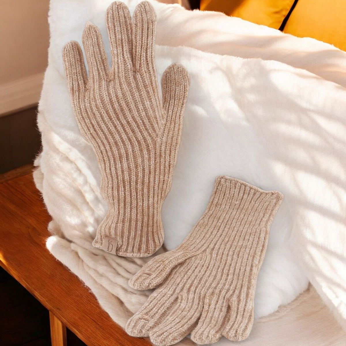 Straight Knit Gloves - Cozy style